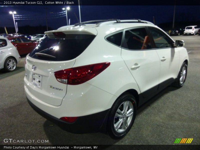 Cotton White / Black 2013 Hyundai Tucson GLS