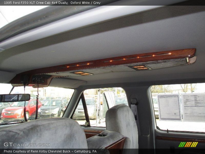 Oxford White / Grey 1995 Ford F350 XLT Crew Cab 4x4 Dually