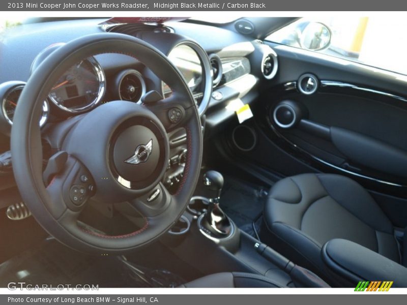 Midnight Black Metallic / Carbon Black 2013 Mini Cooper John Cooper Works Roadster