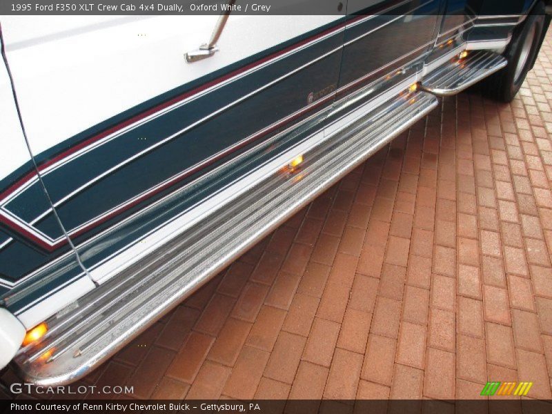 Oxford White / Grey 1995 Ford F350 XLT Crew Cab 4x4 Dually