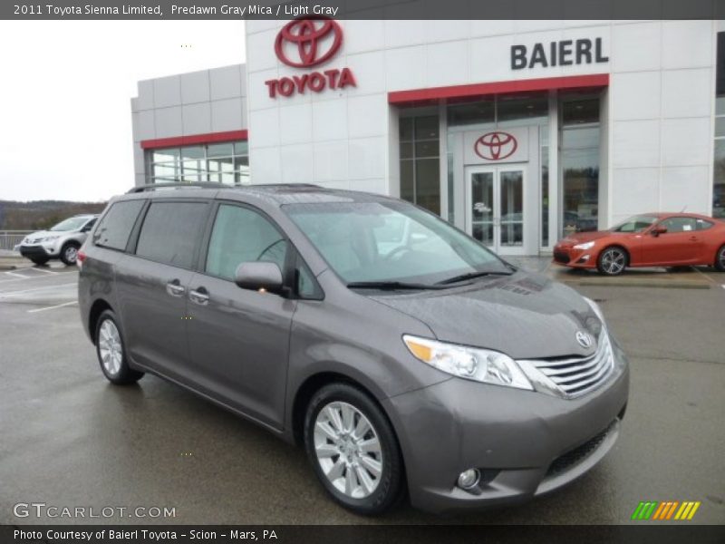Predawn Gray Mica / Light Gray 2011 Toyota Sienna Limited
