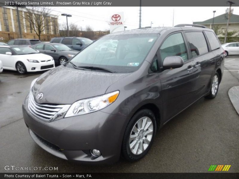 Predawn Gray Mica / Light Gray 2011 Toyota Sienna Limited