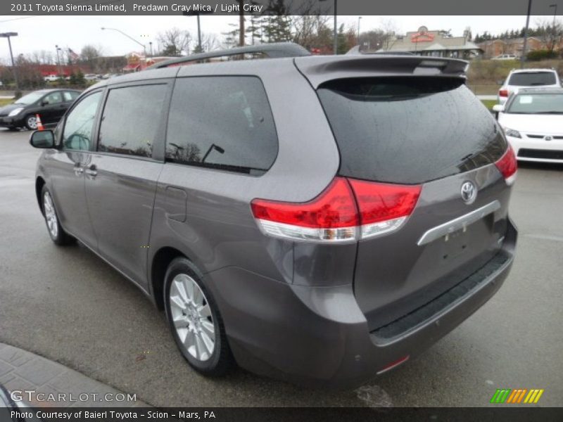 Predawn Gray Mica / Light Gray 2011 Toyota Sienna Limited