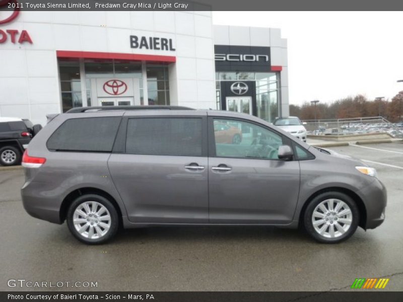 Predawn Gray Mica / Light Gray 2011 Toyota Sienna Limited