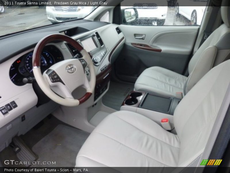 Predawn Gray Mica / Light Gray 2011 Toyota Sienna Limited