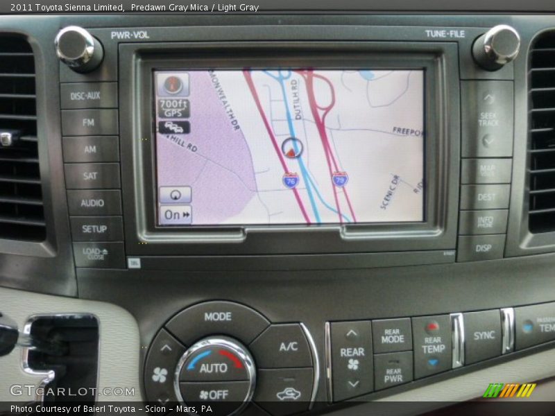 Predawn Gray Mica / Light Gray 2011 Toyota Sienna Limited