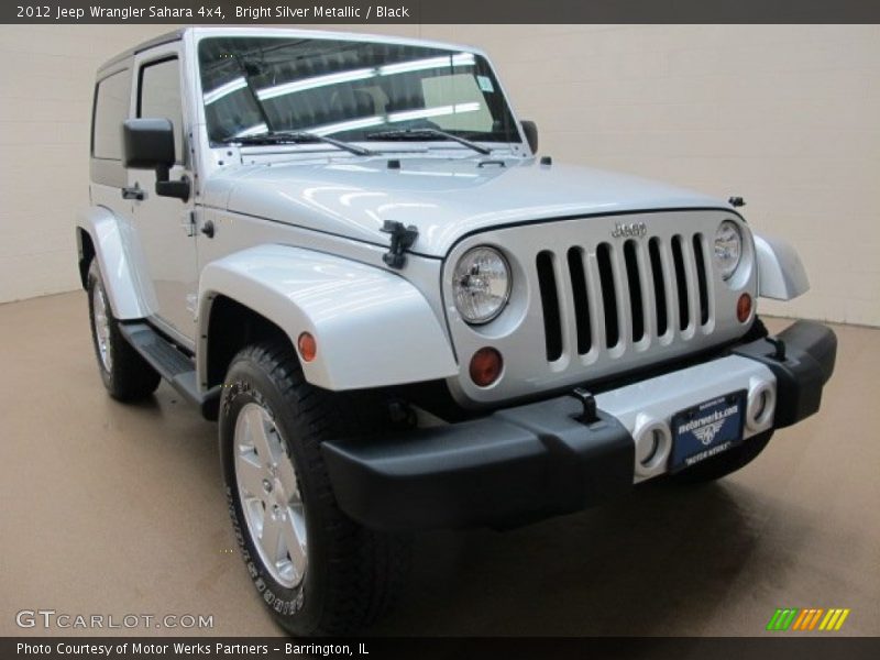 Bright Silver Metallic / Black 2012 Jeep Wrangler Sahara 4x4