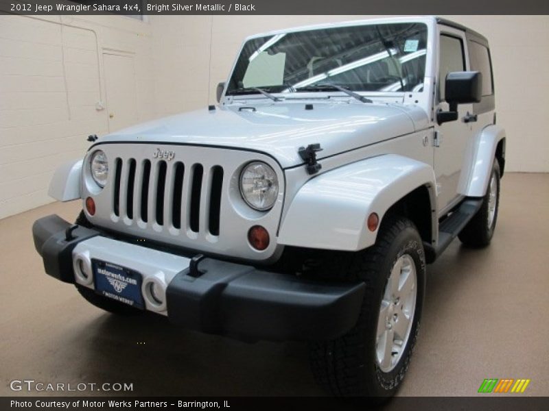 Bright Silver Metallic / Black 2012 Jeep Wrangler Sahara 4x4