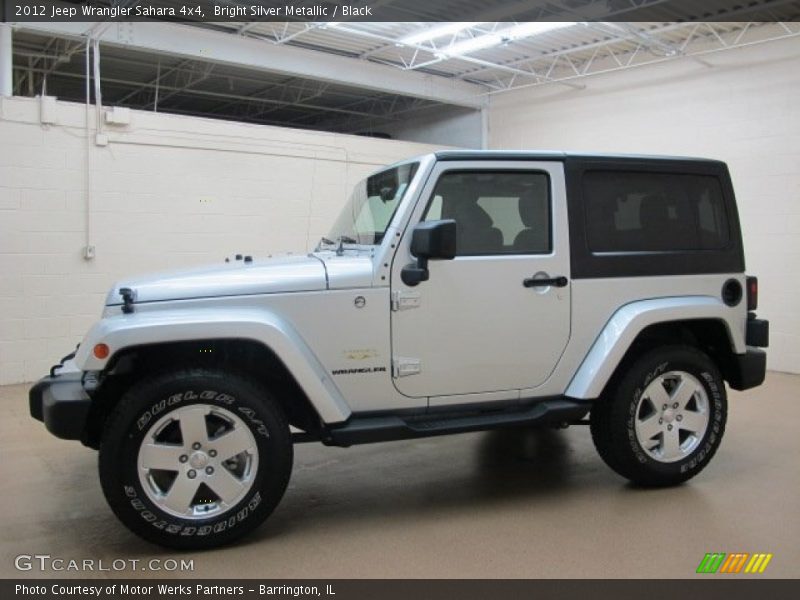 Bright Silver Metallic / Black 2012 Jeep Wrangler Sahara 4x4