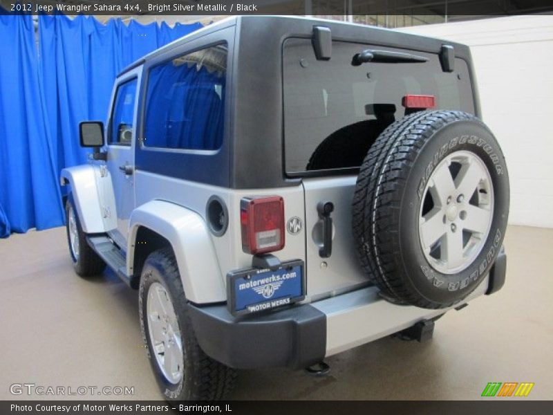 Bright Silver Metallic / Black 2012 Jeep Wrangler Sahara 4x4