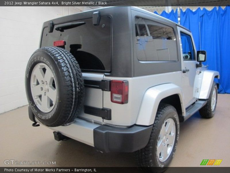 Bright Silver Metallic / Black 2012 Jeep Wrangler Sahara 4x4