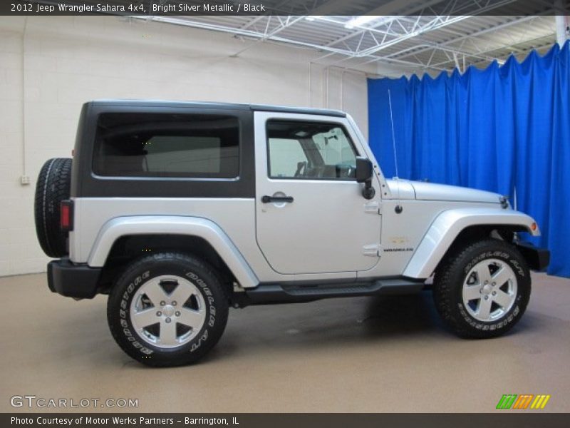 Bright Silver Metallic / Black 2012 Jeep Wrangler Sahara 4x4