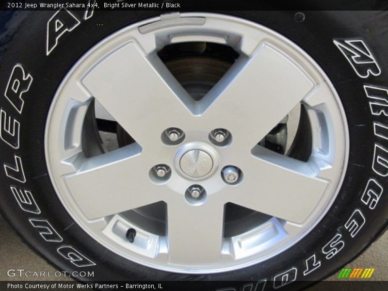 Bright Silver Metallic / Black 2012 Jeep Wrangler Sahara 4x4