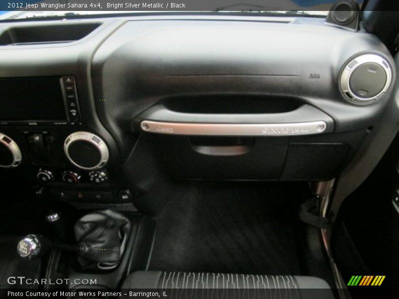 Bright Silver Metallic / Black 2012 Jeep Wrangler Sahara 4x4