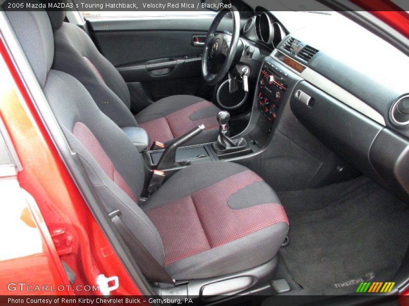  2006 MAZDA3 s Touring Hatchback Black/Red Interior