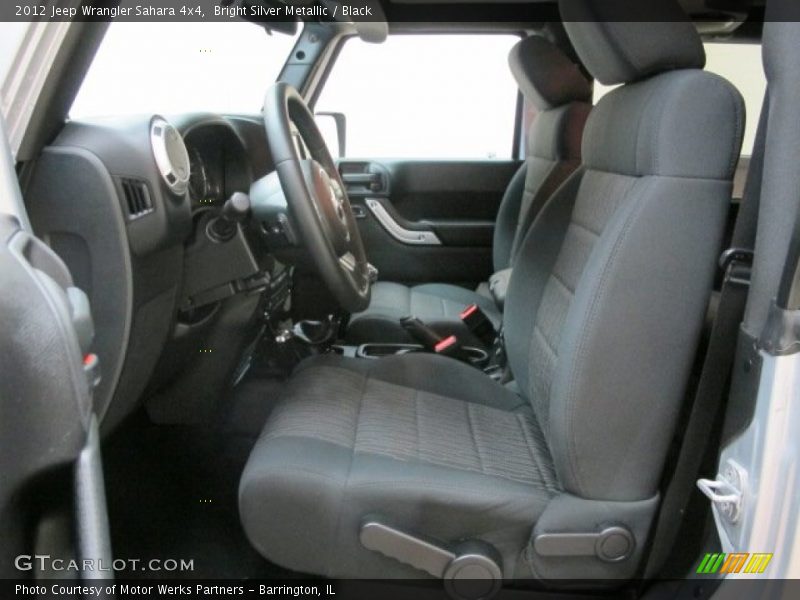 Bright Silver Metallic / Black 2012 Jeep Wrangler Sahara 4x4