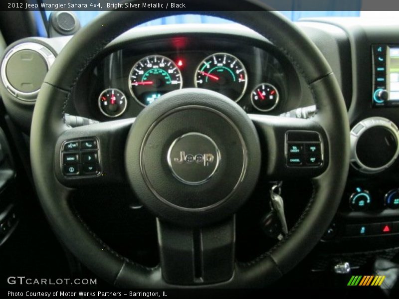 Bright Silver Metallic / Black 2012 Jeep Wrangler Sahara 4x4