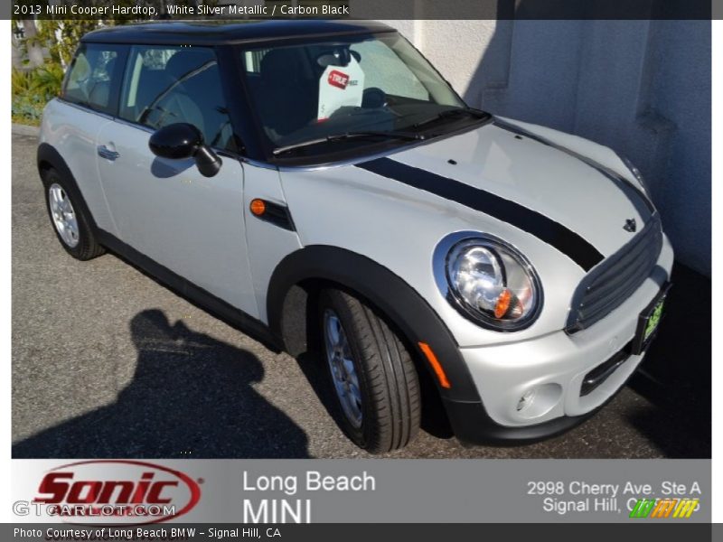 White Silver Metallic / Carbon Black 2013 Mini Cooper Hardtop