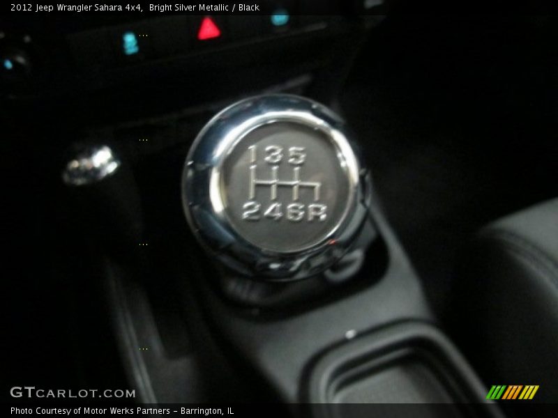 Bright Silver Metallic / Black 2012 Jeep Wrangler Sahara 4x4