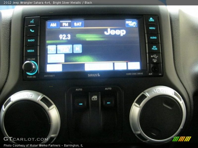 Bright Silver Metallic / Black 2012 Jeep Wrangler Sahara 4x4