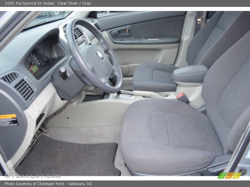 Clear Silver / Gray 2005 Kia Spectra SX Sedan