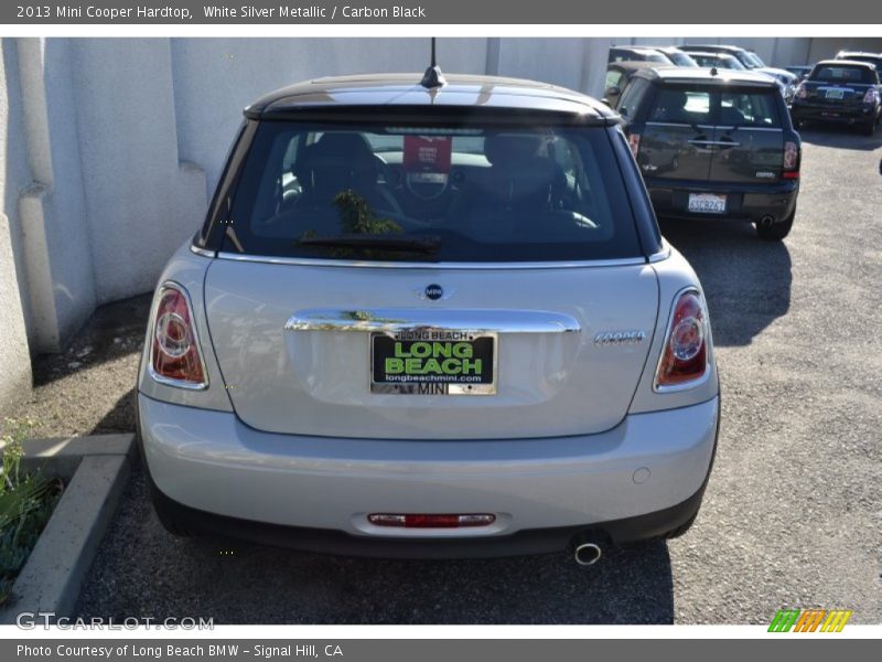 White Silver Metallic / Carbon Black 2013 Mini Cooper Hardtop