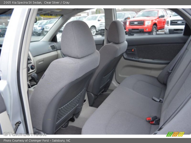 Clear Silver / Gray 2005 Kia Spectra SX Sedan