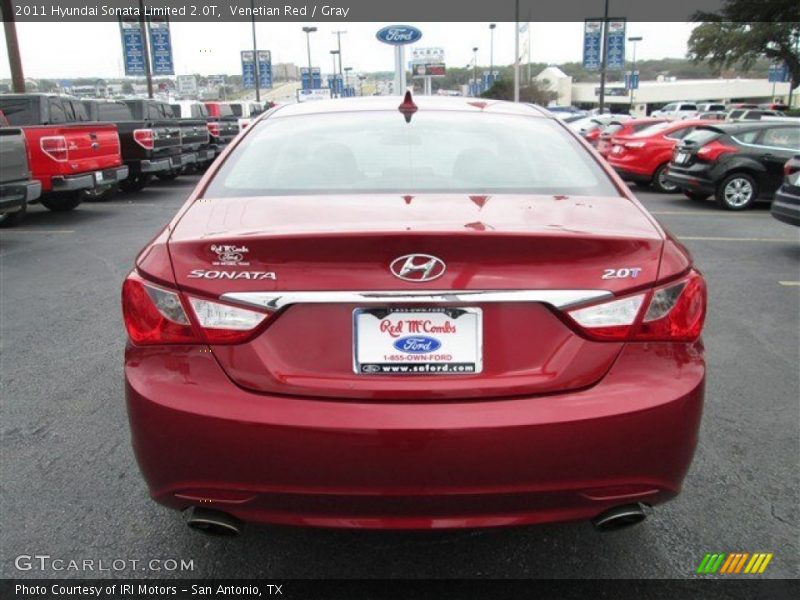 Venetian Red / Gray 2011 Hyundai Sonata Limited 2.0T
