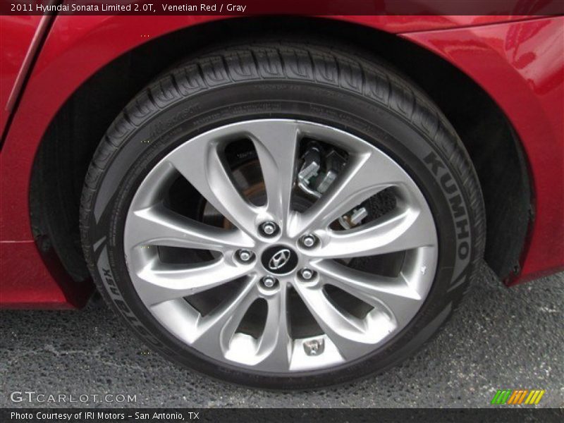 Venetian Red / Gray 2011 Hyundai Sonata Limited 2.0T