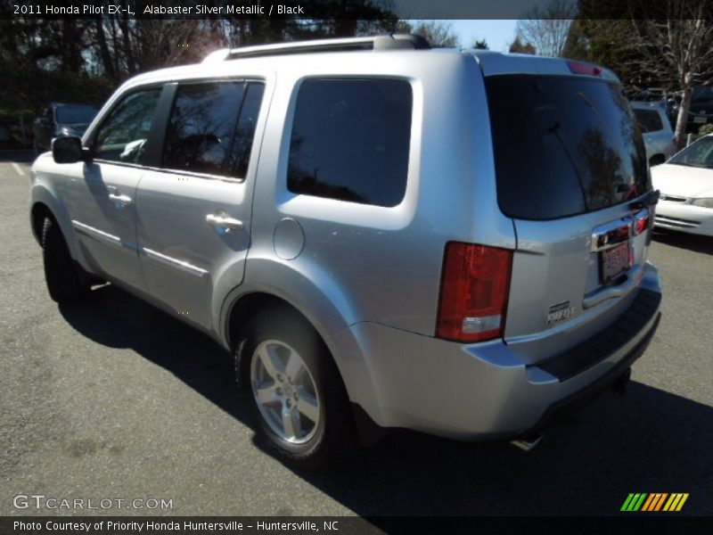 Alabaster Silver Metallic / Black 2011 Honda Pilot EX-L