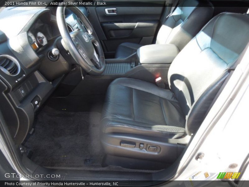 Alabaster Silver Metallic / Black 2011 Honda Pilot EX-L