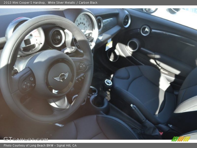 White Silver Metallic / Carbon Black 2013 Mini Cooper S Hardtop