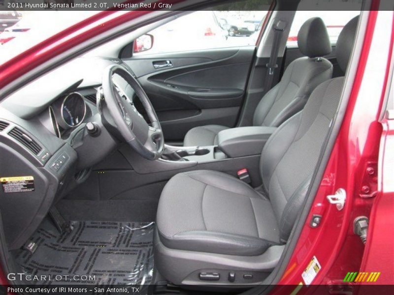 Venetian Red / Gray 2011 Hyundai Sonata Limited 2.0T
