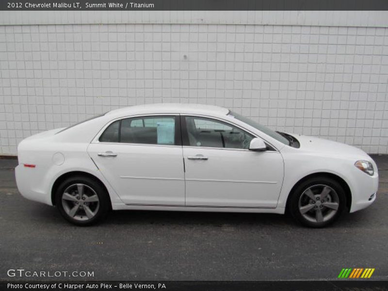 Summit White / Titanium 2012 Chevrolet Malibu LT