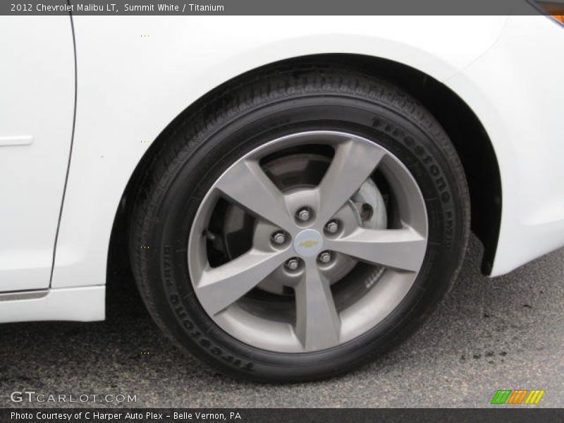 Summit White / Titanium 2012 Chevrolet Malibu LT