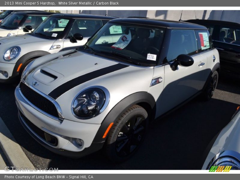 White Silver Metallic / Carbon Black 2013 Mini Cooper S Hardtop