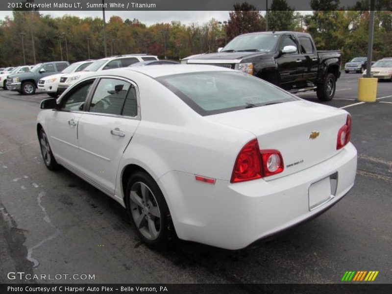 Summit White / Titanium 2012 Chevrolet Malibu LT