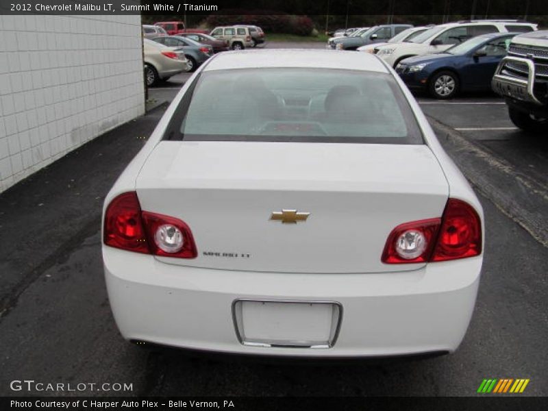 Summit White / Titanium 2012 Chevrolet Malibu LT