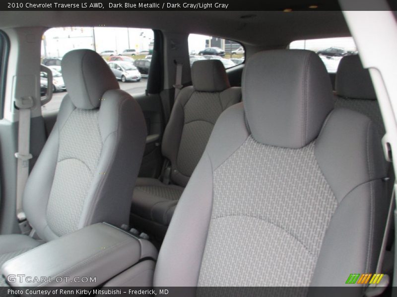 Dark Blue Metallic / Dark Gray/Light Gray 2010 Chevrolet Traverse LS AWD