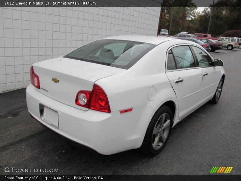 Summit White / Titanium 2012 Chevrolet Malibu LT