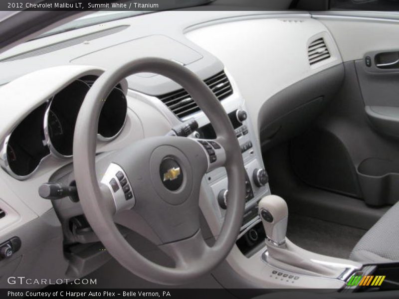 Summit White / Titanium 2012 Chevrolet Malibu LT