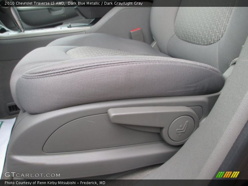 Dark Blue Metallic / Dark Gray/Light Gray 2010 Chevrolet Traverse LS AWD