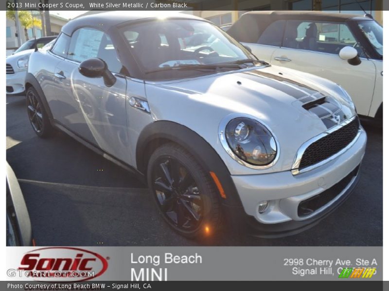 White Silver Metallic / Carbon Black 2013 Mini Cooper S Coupe