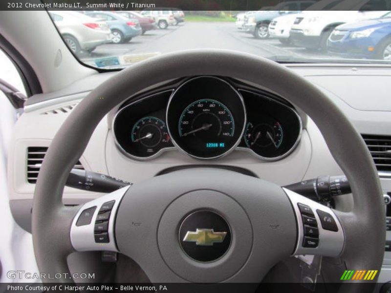 Summit White / Titanium 2012 Chevrolet Malibu LT