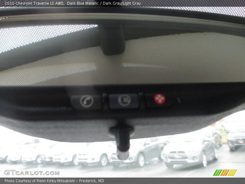 Dark Blue Metallic / Dark Gray/Light Gray 2010 Chevrolet Traverse LS AWD