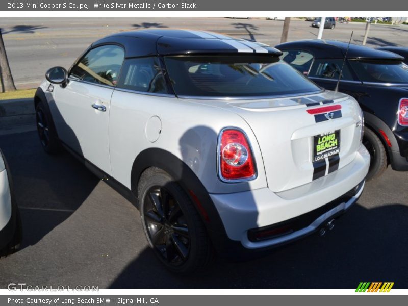 White Silver Metallic / Carbon Black 2013 Mini Cooper S Coupe