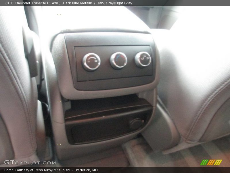 Dark Blue Metallic / Dark Gray/Light Gray 2010 Chevrolet Traverse LS AWD