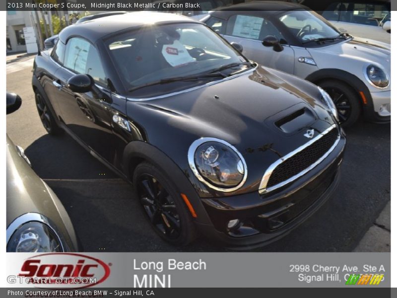 Midnight Black Metallic / Carbon Black 2013 Mini Cooper S Coupe