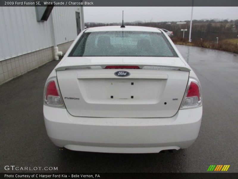 White Suede / Charcoal Black 2009 Ford Fusion SE