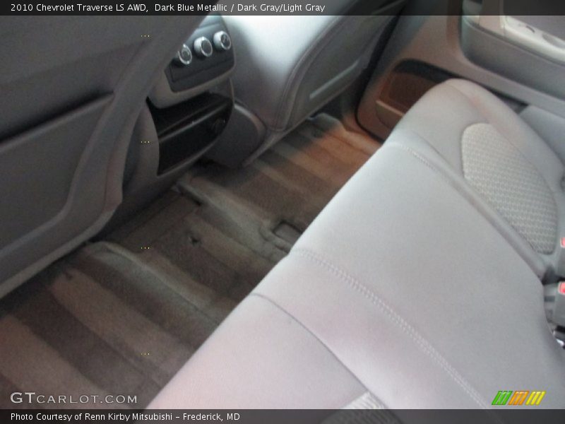 Dark Blue Metallic / Dark Gray/Light Gray 2010 Chevrolet Traverse LS AWD